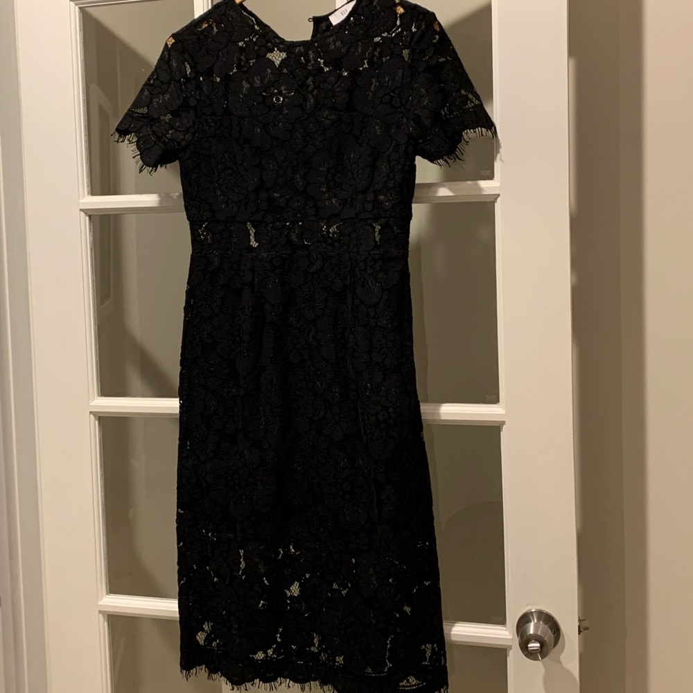 Black lace dress